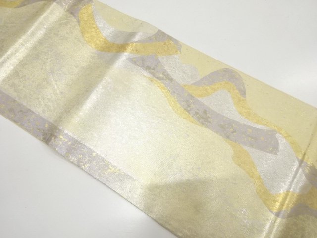 引箔　霞模様　袋帯